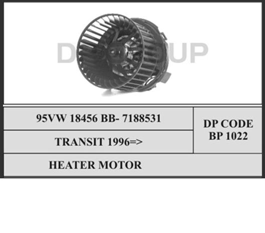 95VW18456BB Ford motor eléctrico, ventilador habitáculo