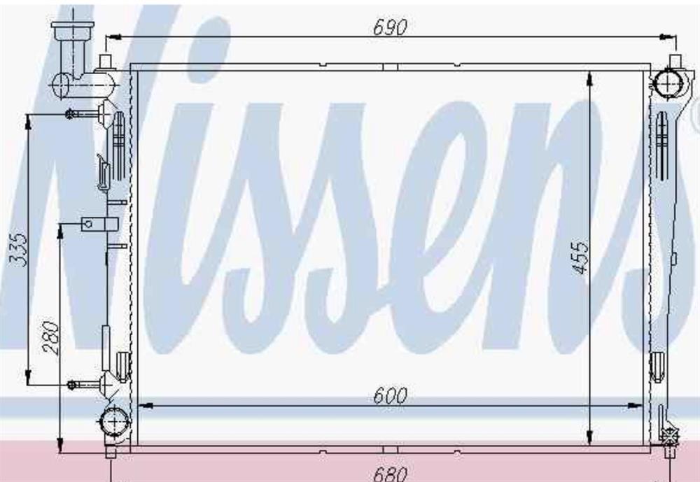 66676 Nissens Refrigeración del motor