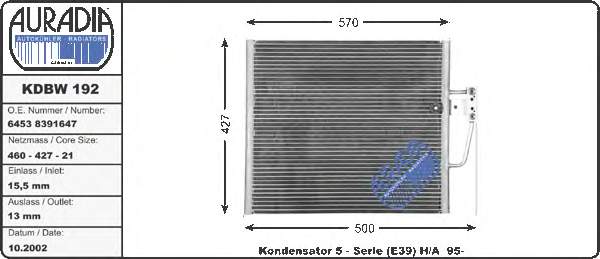 KDBW192 Auradia condensador aire acondicionado