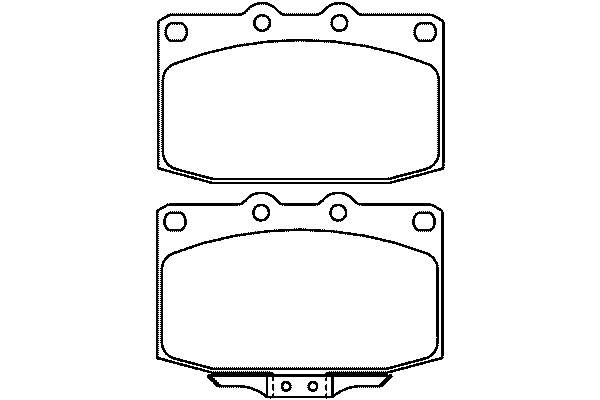 Pastillas de freno delanteras FB713328ZC Mazda