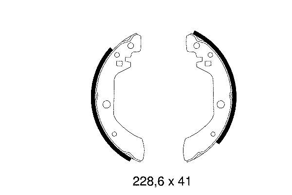 H1143 HELLA-PAGID zapatas de frenos de tambor traseras