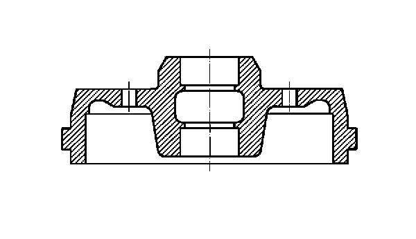 60750783 Fiat/Alfa/Lancia freno de tambor trasero