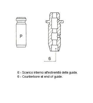 Guía de válvula 1111573G01001 Suzuki