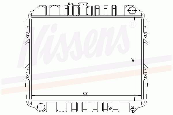Radiador 64728 Nissens