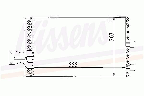 Condensador aire acondicionado 94100 Nissens