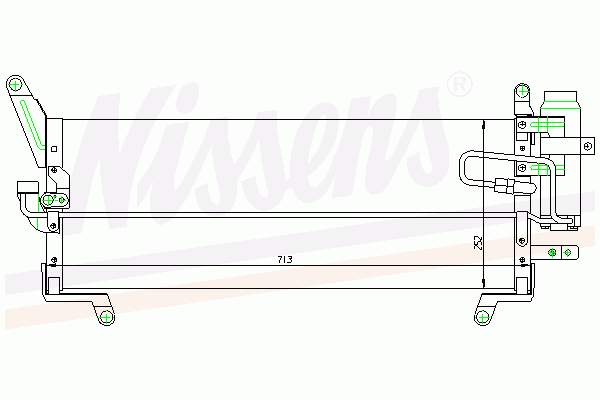 Condensador aire acondicionado 94203 Nissens