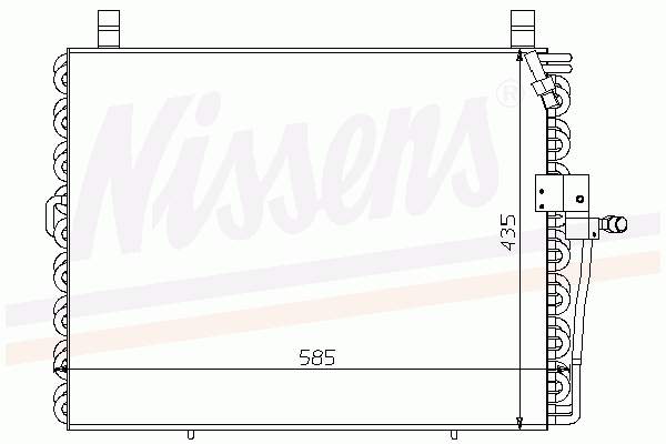 Condensador aire acondicionado 94176 Nissens