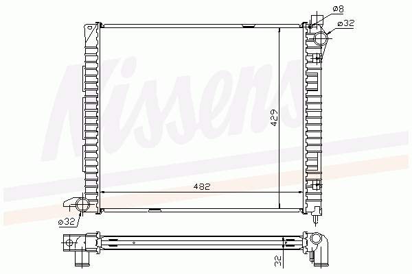 64300A Nissens Refrigeración del motor