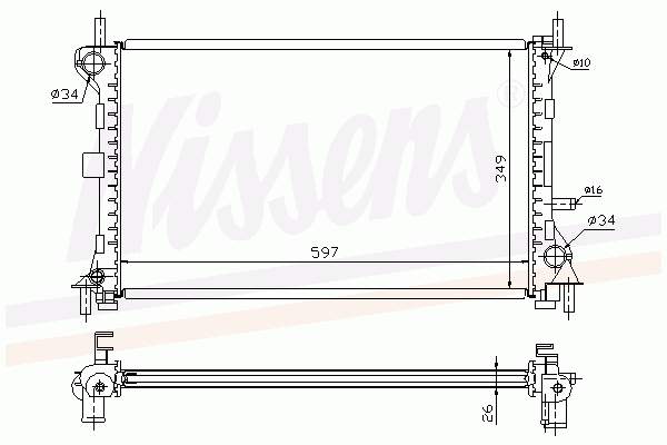 62073A Nissens radiador