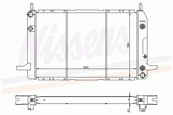 6148835 Ford radiador refrigeración del motor