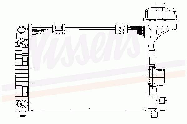 62663 Nissens radiador refrigeración del motor