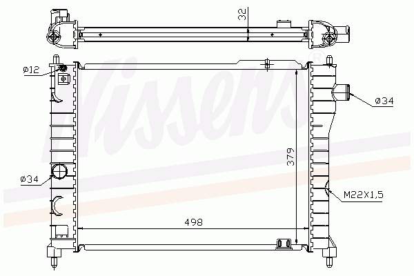 63062A Nissens radiador