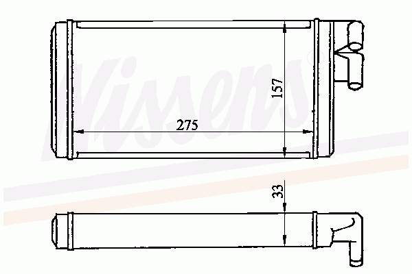 Radiador calefacción 70220 Nissens