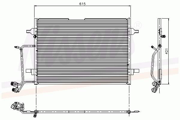 Condensador aire acondicionado 94207 Nissens