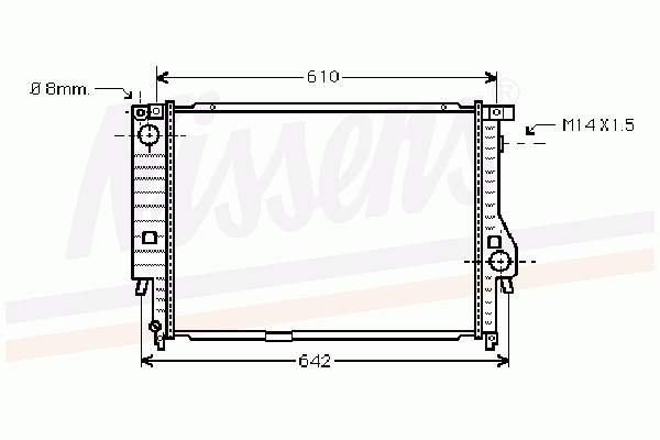 60758 Nissens radiador refrigeración del motor