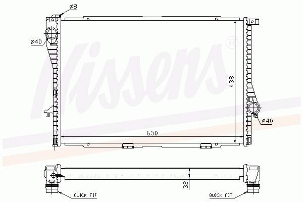 60648A Nissens radiador