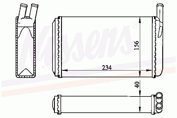 Comprar 73940 Nissens Radiador calefacción