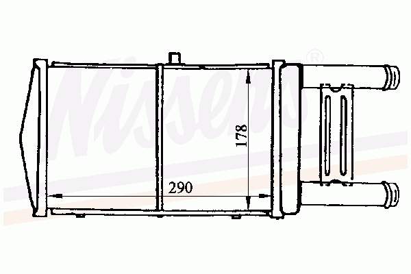 Radiador, refrigeración del motor adicional 60449 Nissens