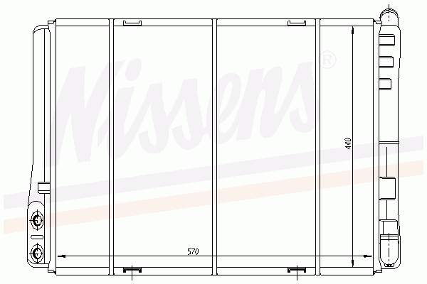 65230 Nissens radiador refrigeración del motor