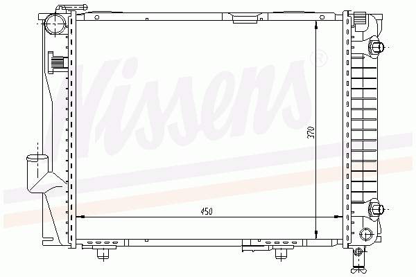 Radiador de água Mercedes A1245001503