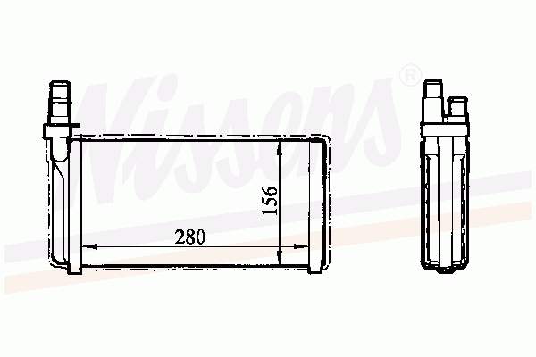 Radiador de calefacción 70011 Nissens