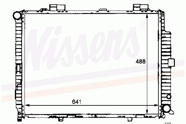 62613 Nissens radiador refrigeración del motor