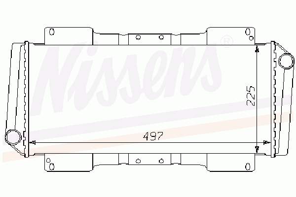 Radiador refrigeración del motor 62139 Nissens