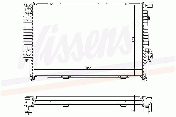 Água radiador Nissens 60693A precio, desde 123,63 EUR