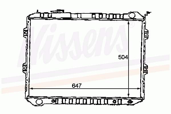 62436 Nissens radiador refrigeración del motor