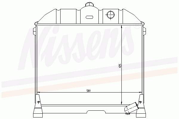 3095001702 Mercedes radiador refrigeración del motor