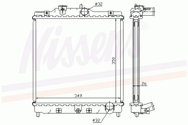 Comprar 63312 Nissens Radiador de auto
