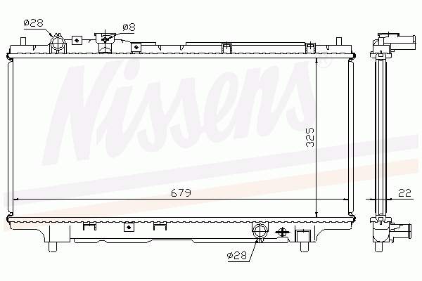 62383A Nissens radiador refrigeración del motor