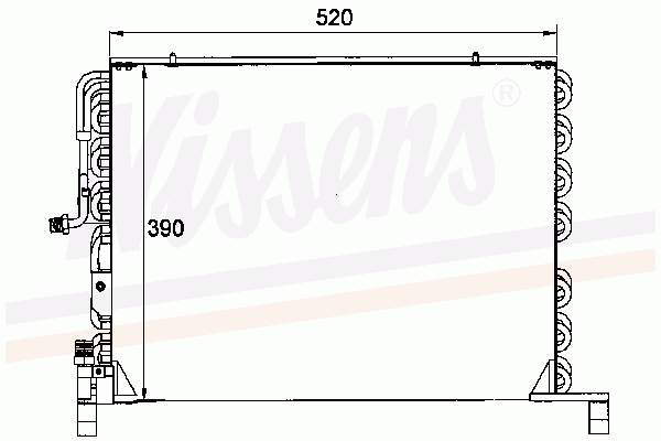 Condensador aire acondicionado 94314 Nissens