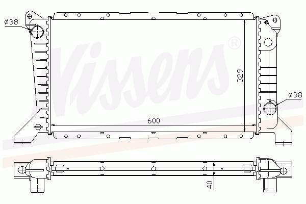 Água radiador Nissens 62241A precio, desde 95,83 EUR