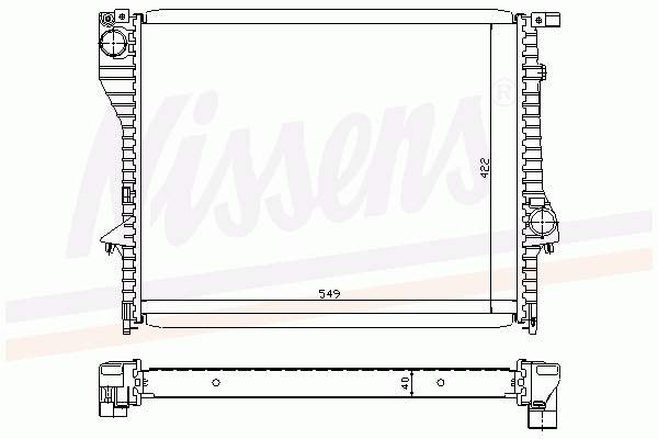 Comprar 60638 Nissens Radiador de auto