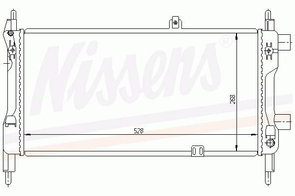 63239A Nissens radiador refrigeración del motor