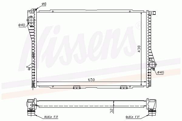 Comprar 60648 Nissens Radiador de auto