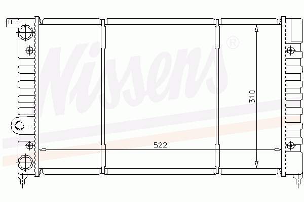 63994 Nissens radiador refrigeración del motor