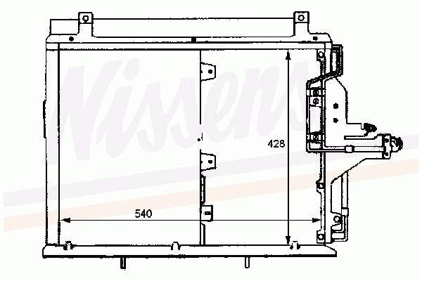 Condensador aire acondicionado 94377 Nissens