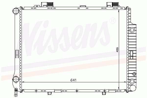 Radiador refrigeración del motor 62667A Nissens