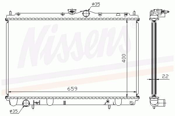 62857A Nissens Refrigeración del motor