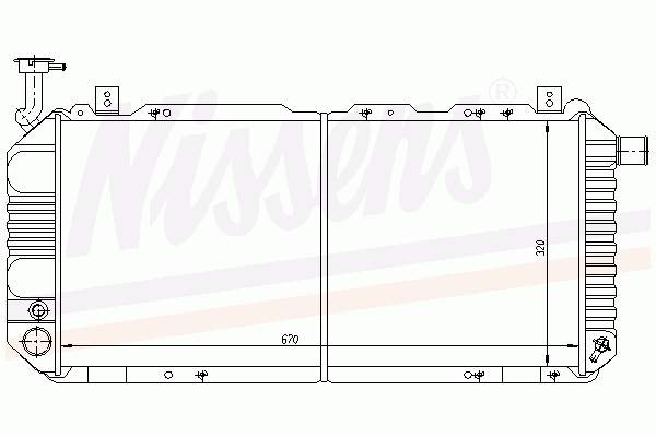 21400D0202 Nissan radiador refrigeración del motor