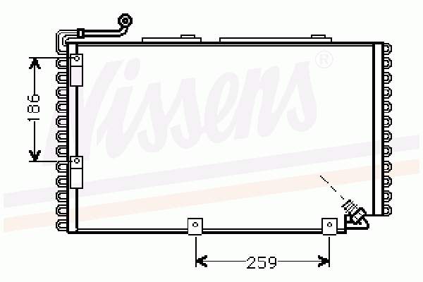 Condensador aire acondicionado 94332 Nissens