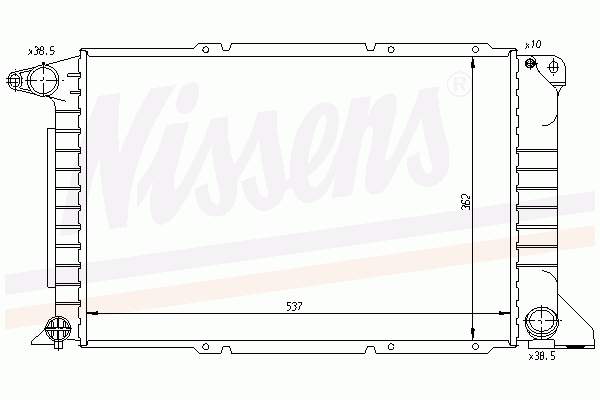 62080A Nissens Refrigeración del motor
