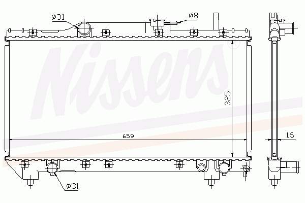 64838A Nissens Refrigeración del motor