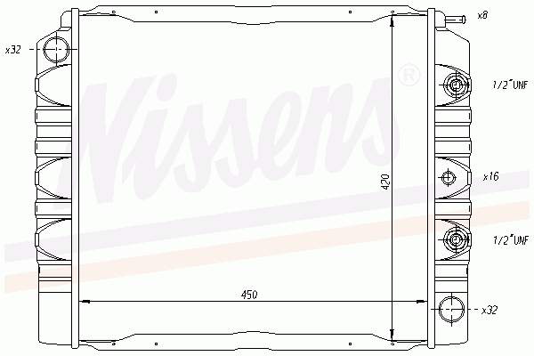 65480 Nissens radiador refrigeración del motor