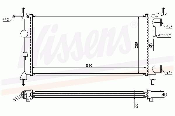 Água radiador Nissens 63290 precio, desde 37,00 EUR