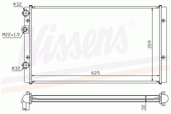 65233A Nissens radiador