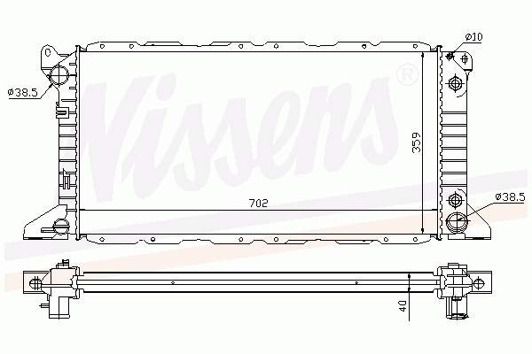 62058A Nissens radiador refrigeración del motor