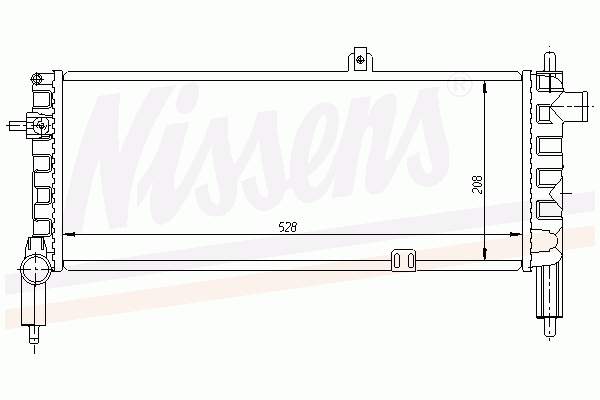 63287A Nissens radiador refrigeración del motor